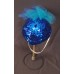 Vintage ladies’ hat with blue sequins and netting  eb-61844555